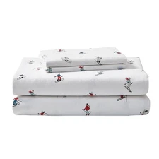 Eddie Bauer - Queen Sheets, Cotton Flannel Bedding Set, Brushed For Extra