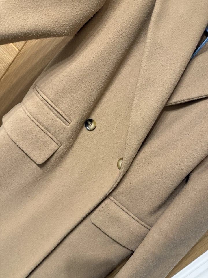 Gabardina de gran tamaño beige/camello Foto 4 de 4