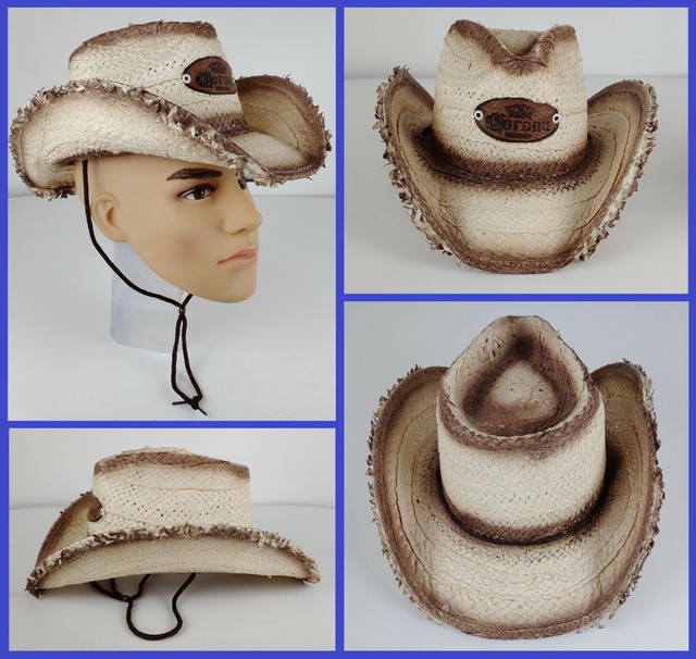 Corona Jen West Premium Rawhide Straw Cowboy Cowgirl Mexico Western Hat