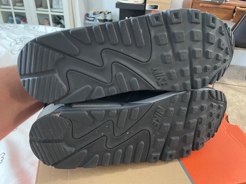 Nike Air Max 90 pelle grigio grafite stealth 302519-003 taglia 9,5 2004 - Foto 5 di 7