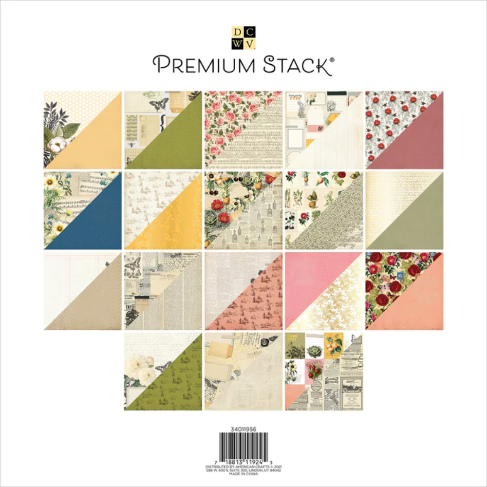 DCWV 'Vintage' Collection, 12x12 inch heavy weight paper stock. eBay