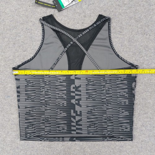 Nike Air Womens Vest Tank Top XL Black Slim Fit Dri-Fit Racerback Gym Training - Picture 15 of 20