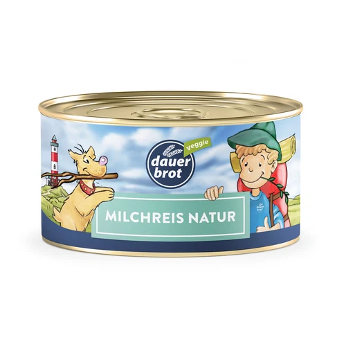 (2,85 EUR/100 g) Milchreis Natur, Vorrat, Outdoor, Camping, Konserve | Notvorrat