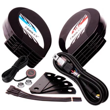 12V Car Horns Loud Compact Horn Train Horn for Truck with Relay Harness & Button