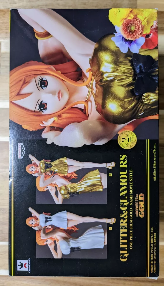 One Piece Figure Nami GLITTER&GLAMOURS Film Gold 2 Color Set Banpresto  Japan F/S