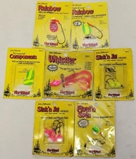 9 Northland Northland Fishing Tackle Stand Up Jigs Hooks Weights New Old Stock