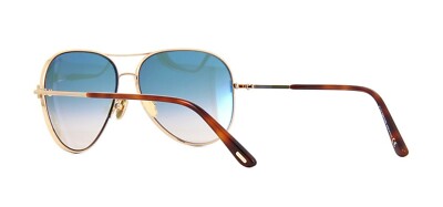 Tom Ford Clark TF 823 28p Rose Gold Metal Sunglasses Blue  display picture 2