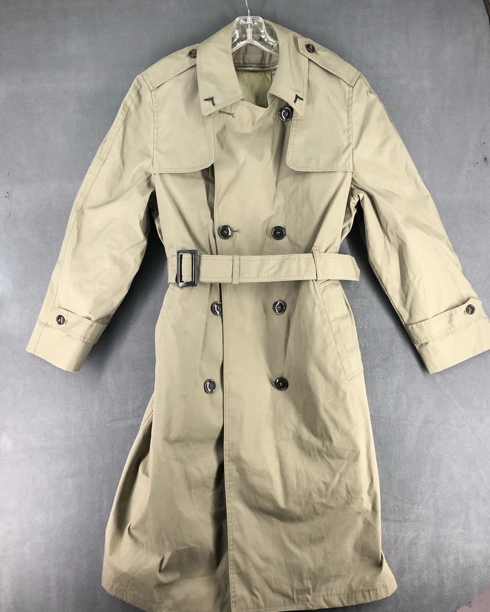 Defense Logistics Agency All Weather Trench Coat Womens 10 R