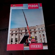 FASSI BERGAMO GRU IDRAULICHE F130A AUTOCARRI CRANE Brochure originale 