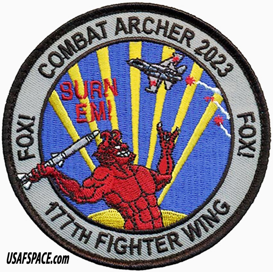 USAF 177th FIGHTER WING -177 FW-ACC-COMAT ARCHER 2023-NEW