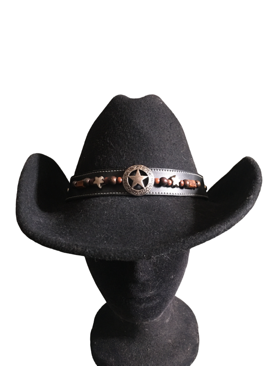Vintage MHT Master Hatters of Texas 100% Wool Western Cowboy Hat Made USA Sz S _57.PNG?set_id=880000500F main image 4