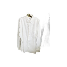 ZILLI MENS WHITE SHIRT 100% COTTON COLLAR SIZ...