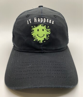 IT Happens Tech Trade Up  Cap Hat Adult Adjustable Black 100% Cotton