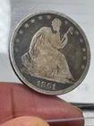 US Seated Liberty Half 1861-O better date