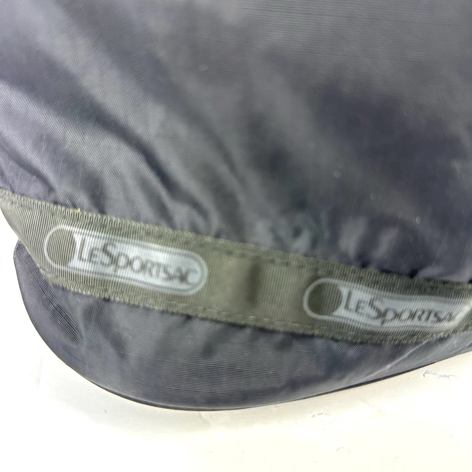 Bolso bandolera de nailon negro con cordón Lesportsac Foto 3 de 4