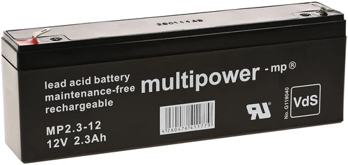 Powery Batterie au plomb (multipower ) MP2,3-12 remplace MP2,2-12 Vds