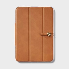 Apple iPad Mini Folio Faux Leather Case - heyday Brown