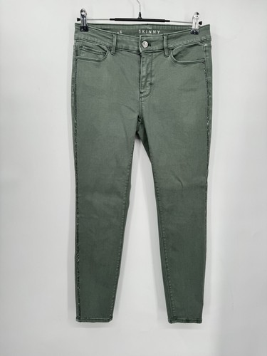 White House Black Market Women's Size 4 Green Skinny Crop