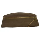 Vintage WW2 U.S. Military Garrison Cap Yellow & Blue Trim