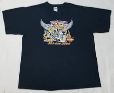 Vtg Buffalo Wild Wings Harley Davidson Motorcycles Clermont Florida shirt XL