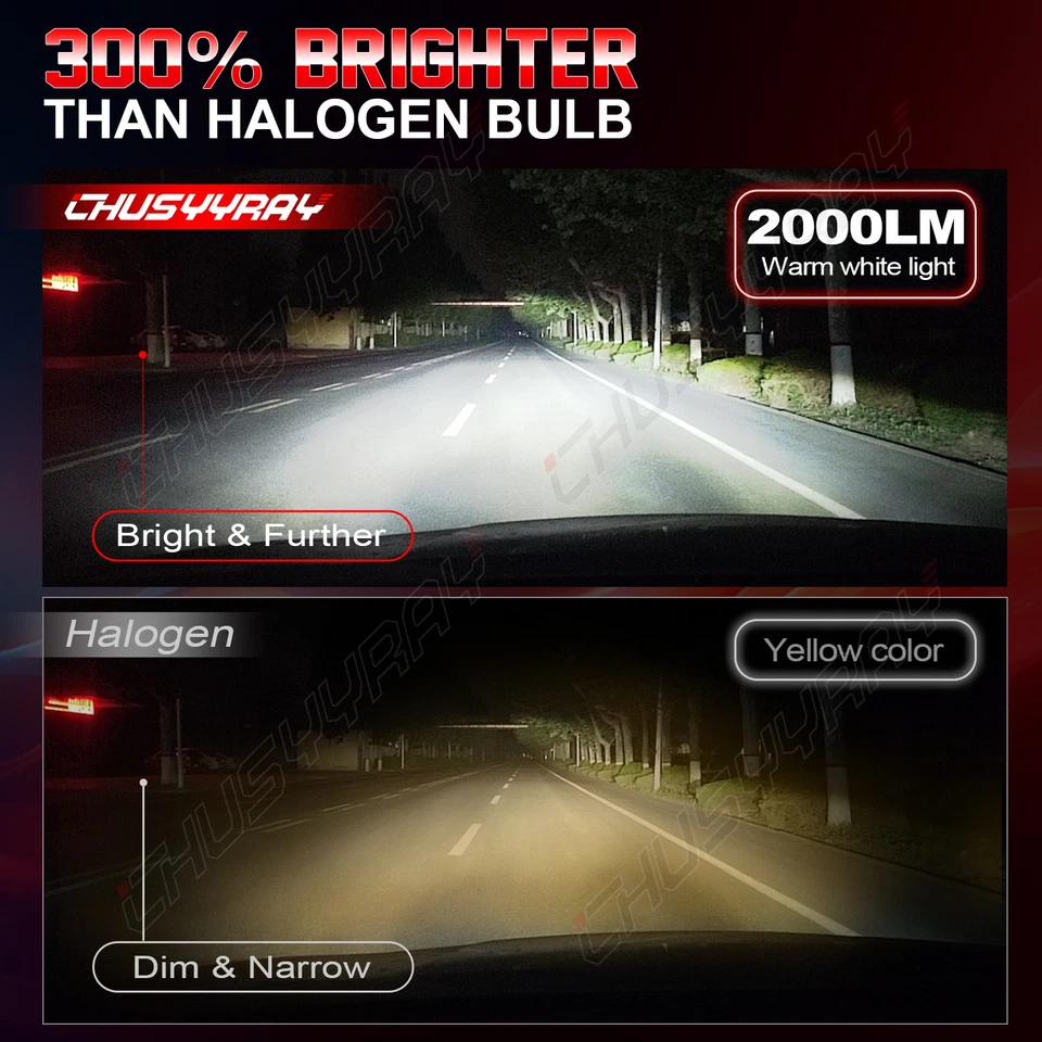 Combo de faros blancos fríos + faros antiniebla 6000 k para Subaru Outback 2015-2018 Foto 4 de 4