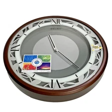 Seiko Musical Wall Clock QXS004BRH – Quartz Accuracy, 4 Hi-Fi Melodies, Lights