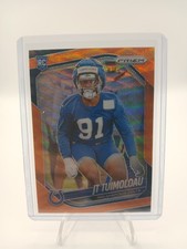 2025 Panini Prizm- Orange Wave Prizm- Jt Tuimoloau /65 Indianapolis Colts (Rc)
