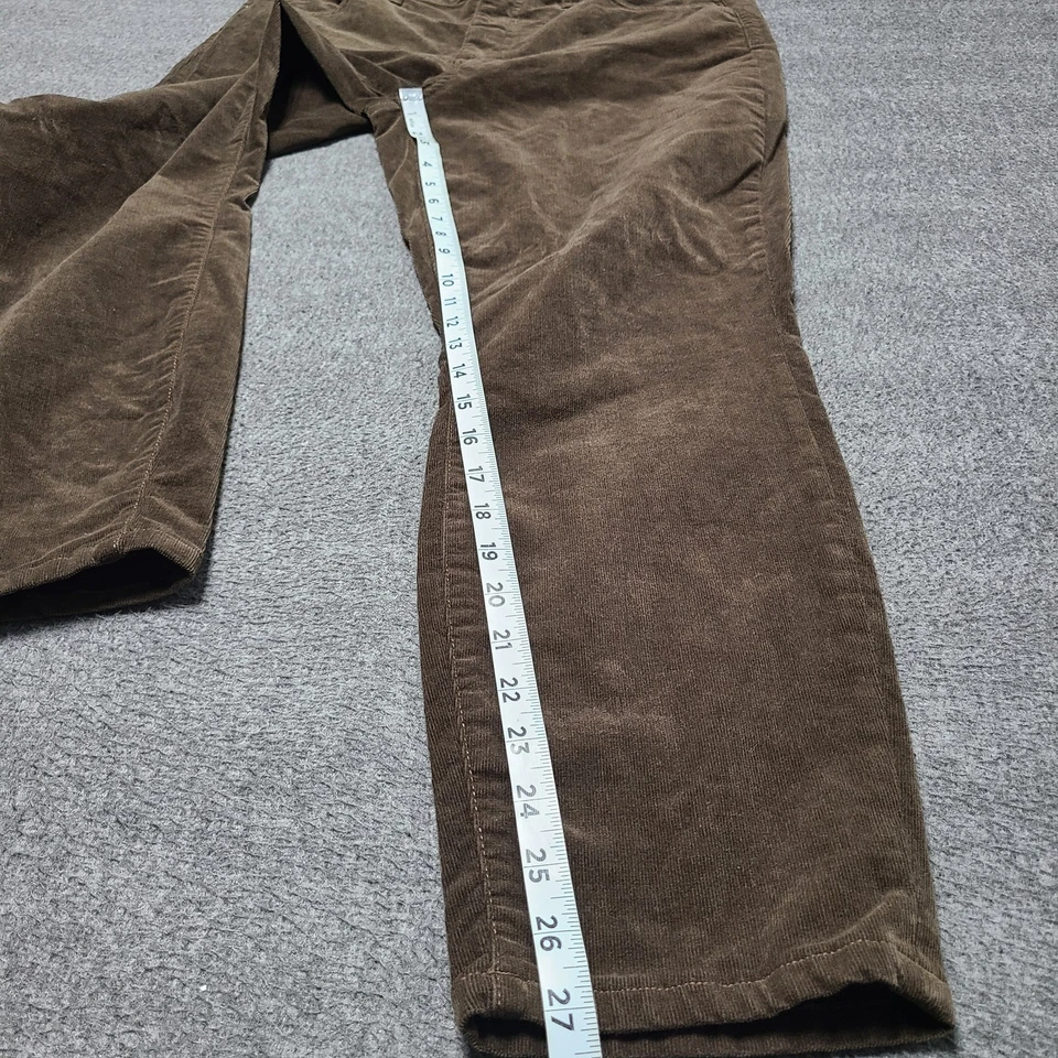 Tommy Hilfiger Pantalones Mujer 14 Marrón Tribeca Ajustados Pana Elastizados Informales Foto 2 de 4