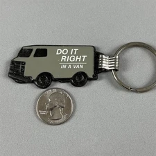 Do It Right In A Van Funny Humor Vintage Keychain Key Ring #54341