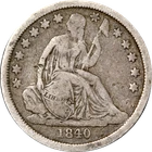 1840-P Seated Liberty Dime
