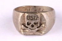 U577 U-boat WWII German submarine WW2 Germany Ring navy war period Kriegsmarine