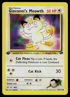 Pokemon Card - Giovanni's Meowth Gym Challenge 74/132 Common 1st Edition