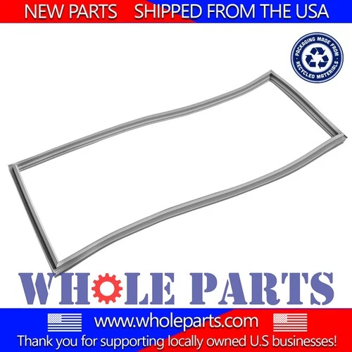 New W10830055 Refrigerator French Door Gasket (Gray) for Whirlpool