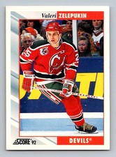 #206 1992-93 Score Valeri Zelepukin New Jersey Devils
