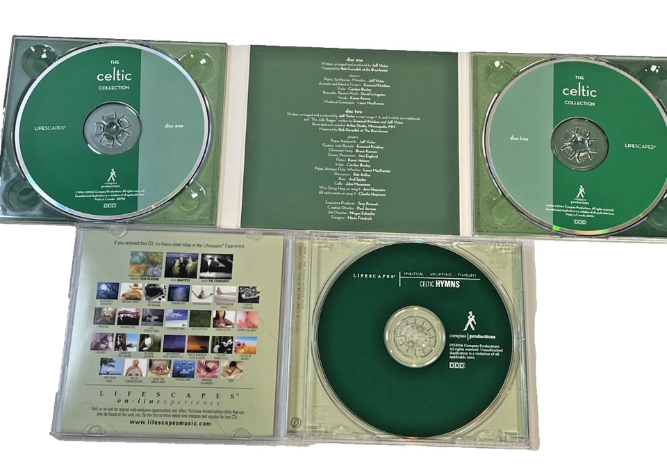 3 disc lot Lifescapes The Celtic Collection CD and Celtic Hymns - Image 3 of 3