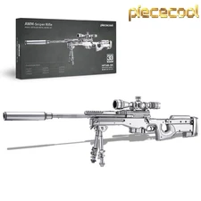 Piececool 3D Model Kits For Adult AWM Sniper Rifle Metal Model Puzzle Kits Gifts
