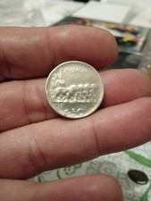 44f Moneta Da 50 Centesimi Leoni 1921 Contorno Rigato