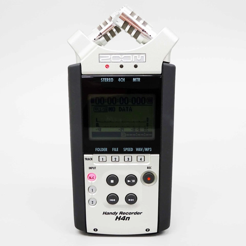 Zoom H4n Handy Recorder Digital Handheld Portable Black Silver Japan USED - Image 2 of 4