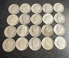 Lot Of 20 Silver Dimes $2.00 Face Value Mixed Years 90%