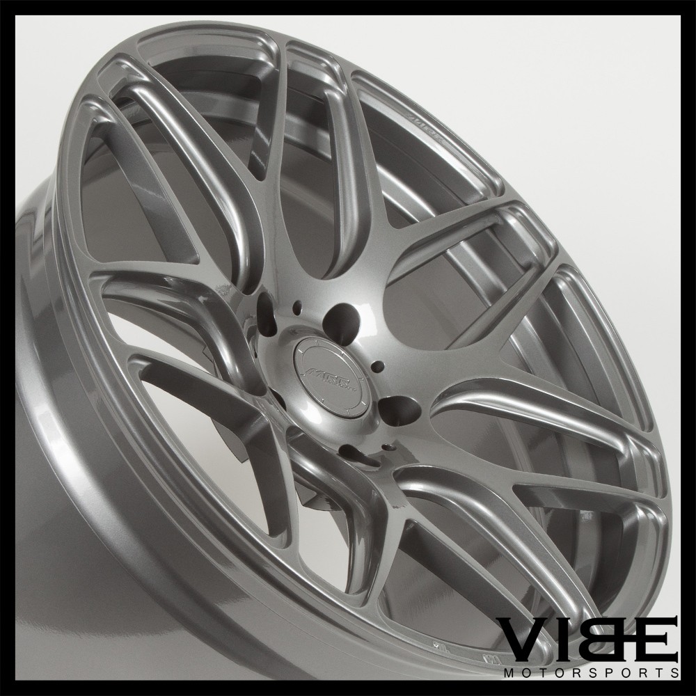 21" MRR FS01 GUNMETAL FLOW FORGED CONCAVE WHEELS RIMS FITS MASERATI GHIBLI