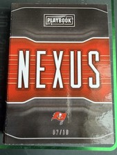 2018 Panini Playbook Nexus Tri-Fold Jumbo Jerseys Booklet Evans,Winston,Jones