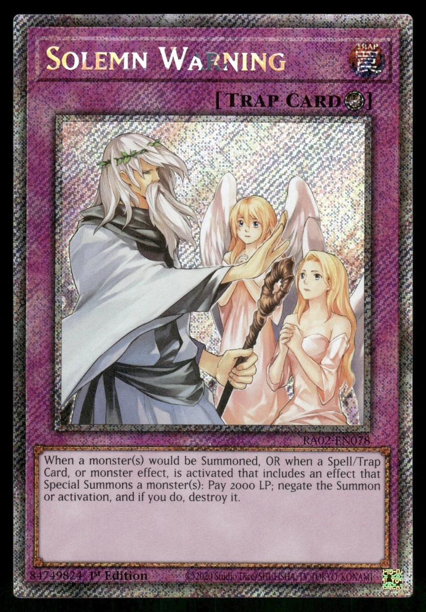 yugioh card solemn warning Solemn Warning | Card Details