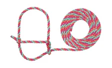 Weaver Livestock Braided Poly Rope Cattle Halter, Adjustable Style Cow Calf H...
