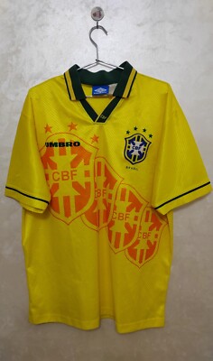 Maillot Vintage Brésil 1994 Umbro Taille S - Équipe Nationale De Football