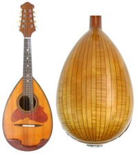 Japan Suzuki NO.228 1969 bowlback solid Spruce Maple Mandolin, hard case OJMN42