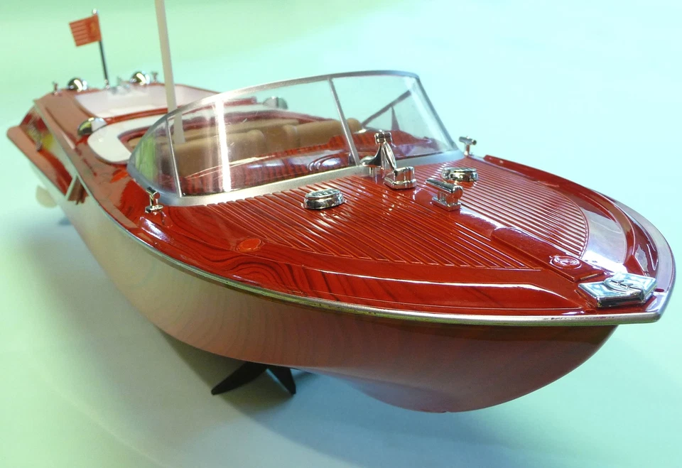 RC Boot VENEZIA Länge 45cm WUNDERSCHÖN mit HOLZ-OPTIK Ferngesteuert 40MHz 040390 - Bild 3 von 4