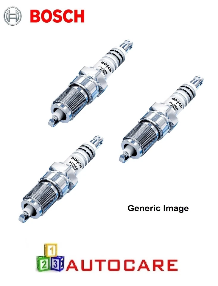Bougies D'Allumage Bosch SuperPlus X3 Pour VW Polo 9N 1.2 - Photo 1/1