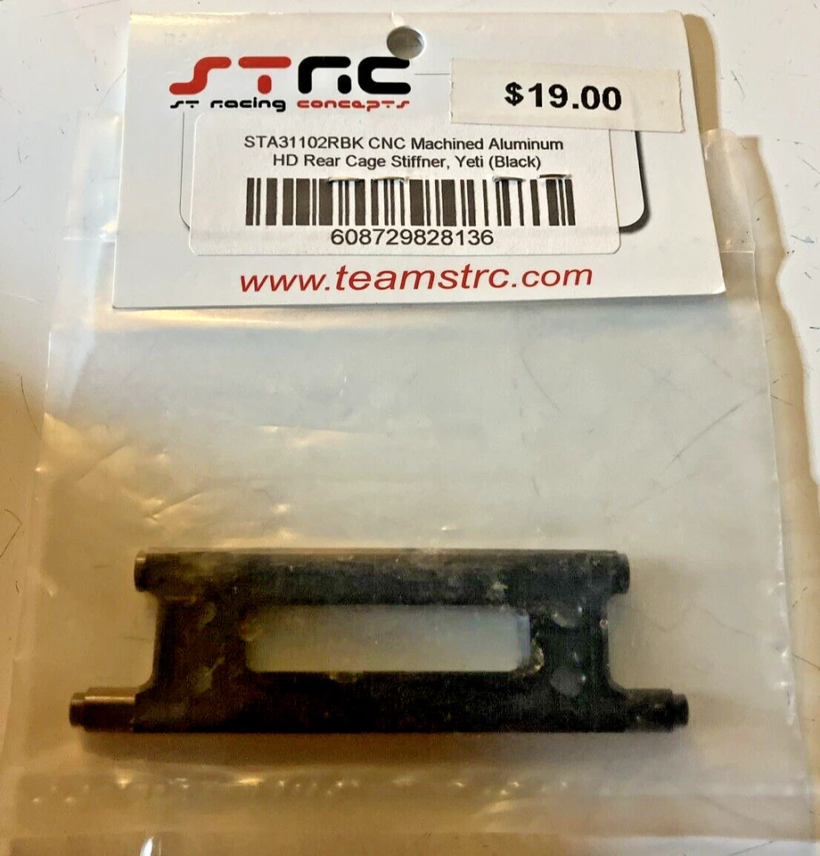 STA31102RBK STRC Alum HD Rear Cage Stiffener Yeti Black - Image 2 of 4