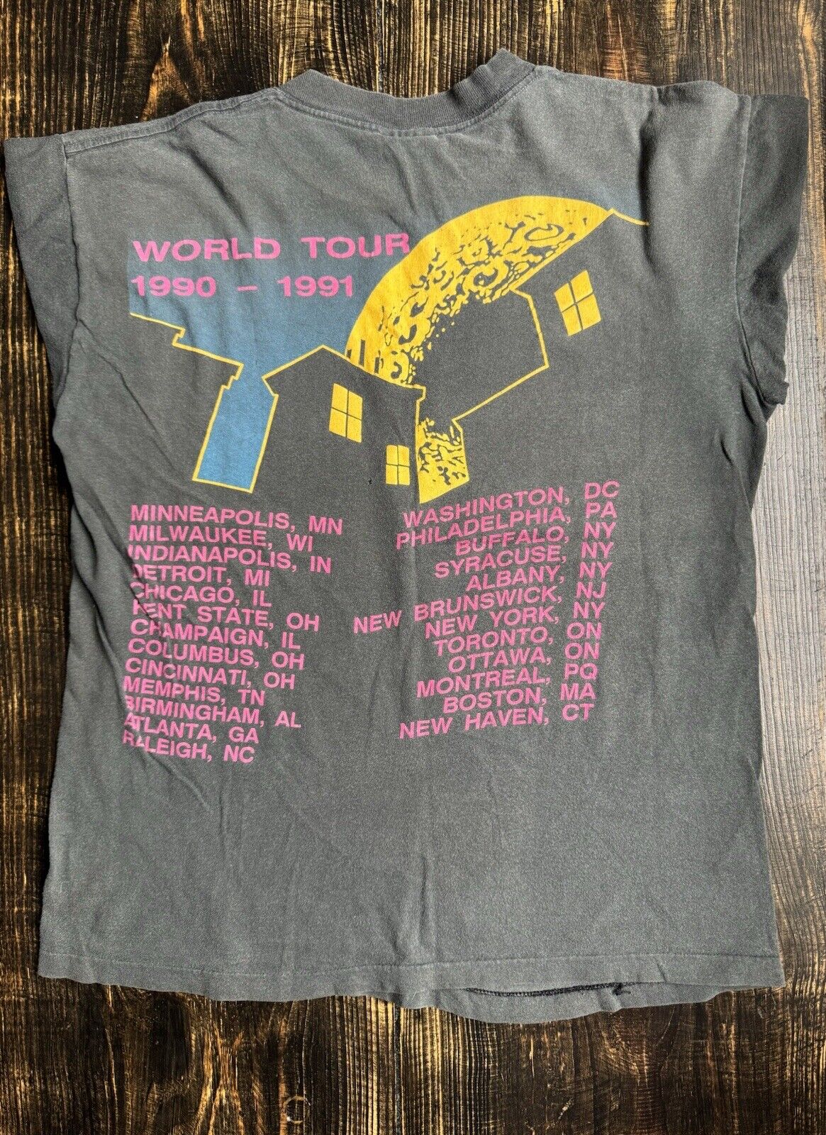 Vintage 1990 Brick by Brick Iggy Pop Tour Shirt - image 2