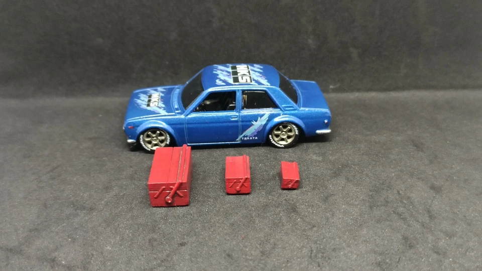 XCELLENS MODEL PARTS Toolbox 1/64 1/43 1/24 UNPAINTED, 3D Printed Resin Hot Wheels Matchbox Diorama